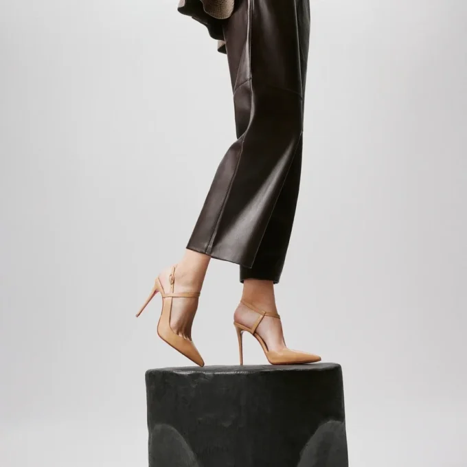 Jenlove – 100 Mm Strappy Pumps – Kid Leather – Blush – Women Jenlove – 100 Mm Strappy Pumps – Kid Leather – Blush – Women