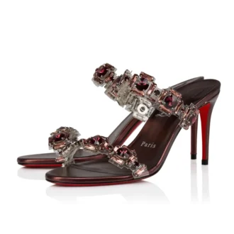 Just Jewel – 85 Mm Sandals – Tpu and Laminated Calf Leather – Palacy – Women Just Jewel – 85 Mm Sandals – Tpu and Laminated Calf Leather – Palacy – Women