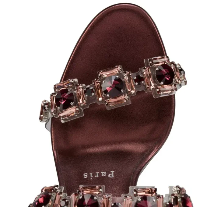 Just Jewel – 85 Mm Sandals – Tpu and Laminated Calf Leather – Palacy – Women Just Jewel – 85 Mm Sandals – Tpu and Laminated Calf Leather – Palacy – Women