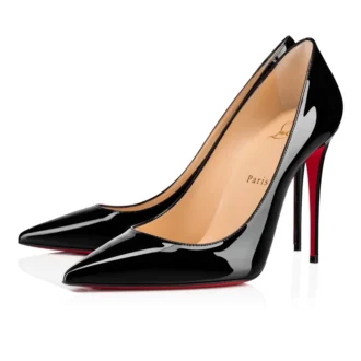 Kate – 100 Mm Pumps – Patent Calf Leather – Black – Women