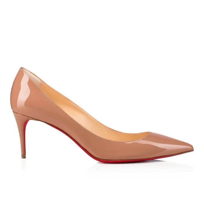 Kate – 70 Mm Pumps – Patent Calf Leather – Blush – Women