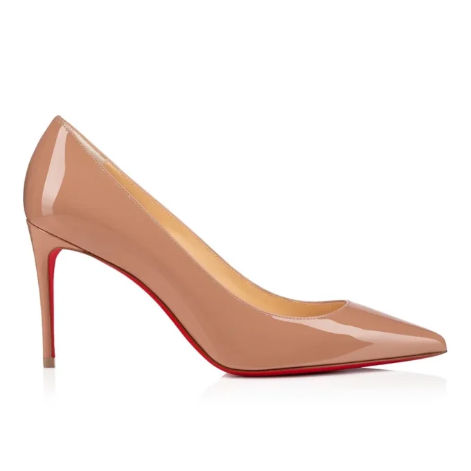 Kate – 85 Mm Pumps – Patent Calf Leather – Blush – Women
