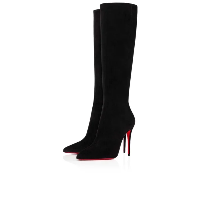 Kate Botta – 100 Mm Boots – Veau Velours – Black Kate Botta – 100 Mm Boots – Veau Velours – Black