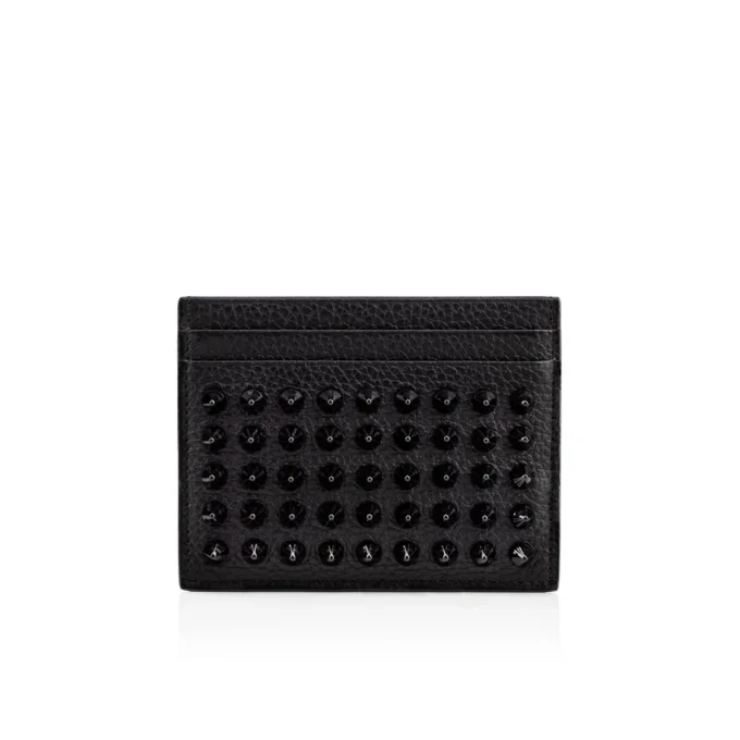 Kios – Card Holder – Calf Leather and Spikes – Black Kios – Card Holder – Calf Leather and Spikes – Black