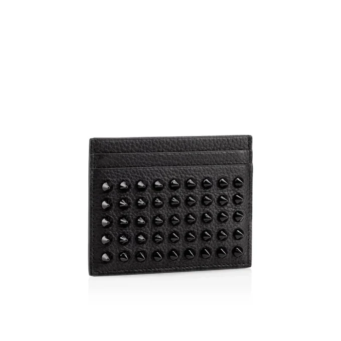 Kios – Card Holder – Calf Leather and Spikes – Black Kios – Card Holder – Calf Leather and Spikes – Black