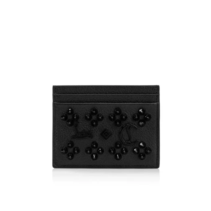 Kios – Card Holder – Grained Calf Leather and Spikes Loubinthesky – Black Kios – Card Holder – Grained Calf Leather and Spikes Loubinthesky – Black