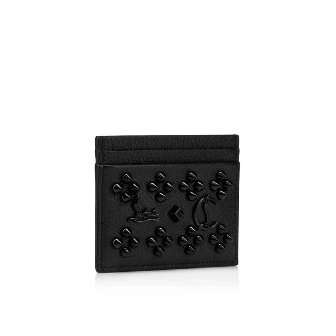 Kios – Card Holder – Grained Calf Leather and Spikes Loubinthesky – Black Kios – Card Holder – Grained Calf Leather and Spikes Loubinthesky – Black