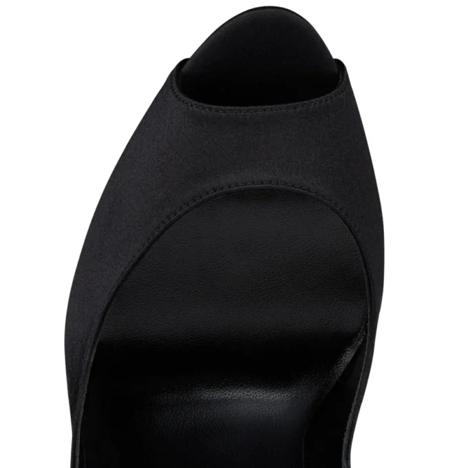 Lady Peep Suola Strass – 150 Mm Pumps – Crepe Satin – Black – Women Lady Peep Suola Strass – 150 Mm Pumps – Crepe Satin – Black – Women