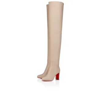 Loo Thigh Boot – 85 Mm Thighboots – Calf Leather – Pearl – Women Loo Thigh Boot – 85 Mm Thighboots – Calf Leather – Pearl – Women