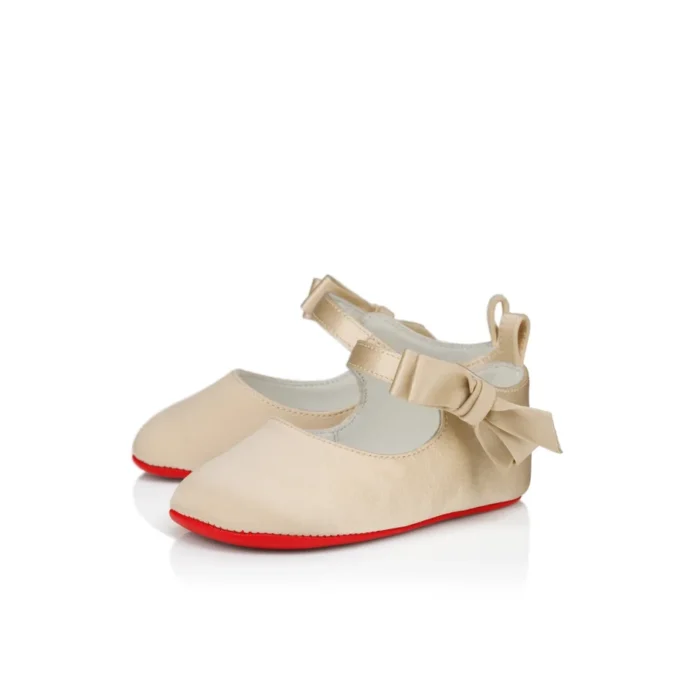 Lou Babe – Ballerinas – Crepe Satin – Pastel Beige – Baby