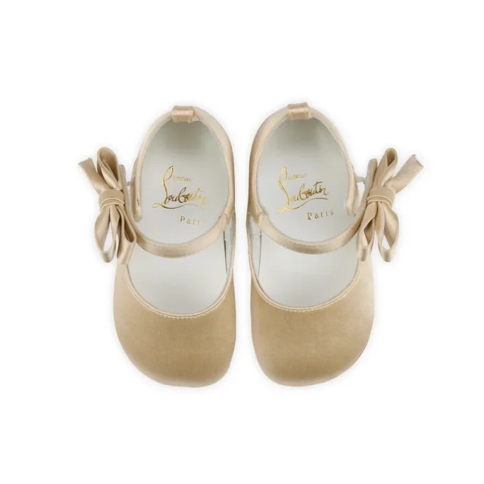 Lou Babe – Ballerinas – Crepe Satin – Pastel Beige – Baby