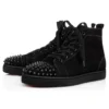 Lou Spikes – High-Top Sneakers – Suede and Spikes – Black – Men Lou Spikes – High-Top Sneakers – Suede and Spikes – Black – Men