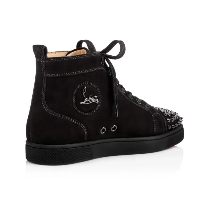 Lou Spikes – High-Top Sneakers – Suede and Spikes – Black – Men Lou Spikes – High-Top Sneakers – Suede and Spikes – Black – Men