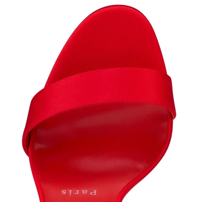 Loubi Queen Alta – 150 Mm Strappy Sandals – Crepe Satin – Loubi – Women Loubi Queen Alta – 150 Mm Strappy Sandals – Crepe Satin – Loubi – Women