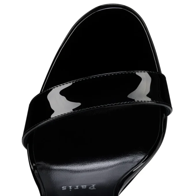 Loubi Queen Alta – 150 Mm Strappy Sandals – Patent Leather – Black – Women Loubi Queen Alta – 150 Mm Strappy Sandals – Patent Leather – Black – Women