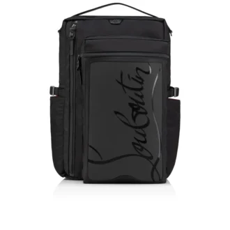 Loubideal – Backpack – Rubber and Fabric – Black