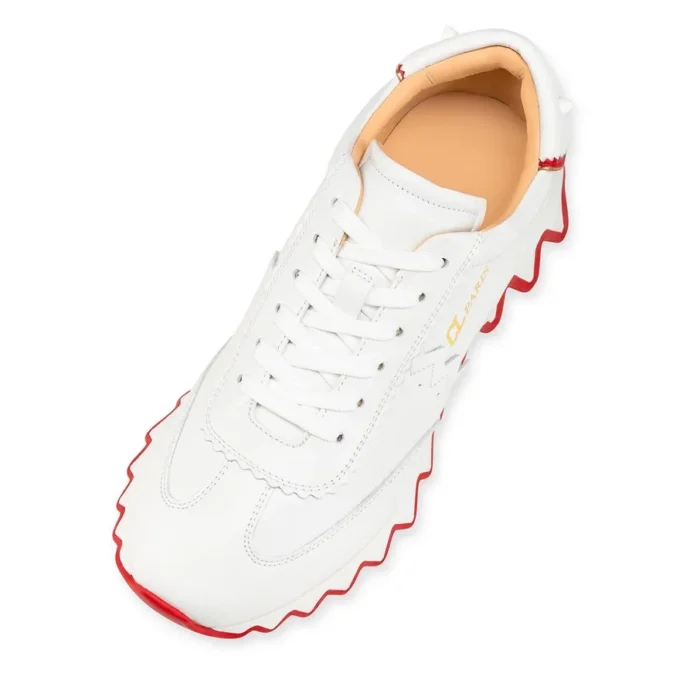 Loubishark – Sneakers – Calf Leather and Neoprene – Bianco – Women