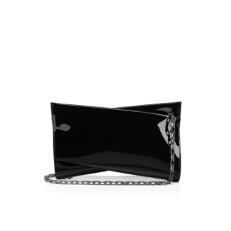 Loubitwist – Clutch – Patent Leather – Black