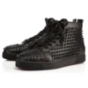 Louis – High-Top Sneakers – Calf Leather and Spikes – Black – Men Louis – High-Top Sneakers – Calf Leather and Spikes – Black – Men