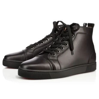Louis – High-Top Sneakers – Calf Leather – Black – Men