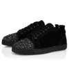 Louis Jr P Perla – Sneakers – Veau Velours and Strass – Black – Men Louis Jr P Perla – Sneakers – Veau Velours and Strass – Black – Men