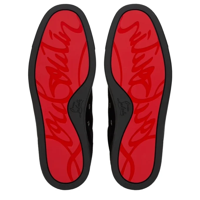 Louis Jr P Perla – Sneakers – Veau Velours and Strass – Black – Men Louis Jr P Perla – Sneakers – Veau Velours and Strass – Black – Men