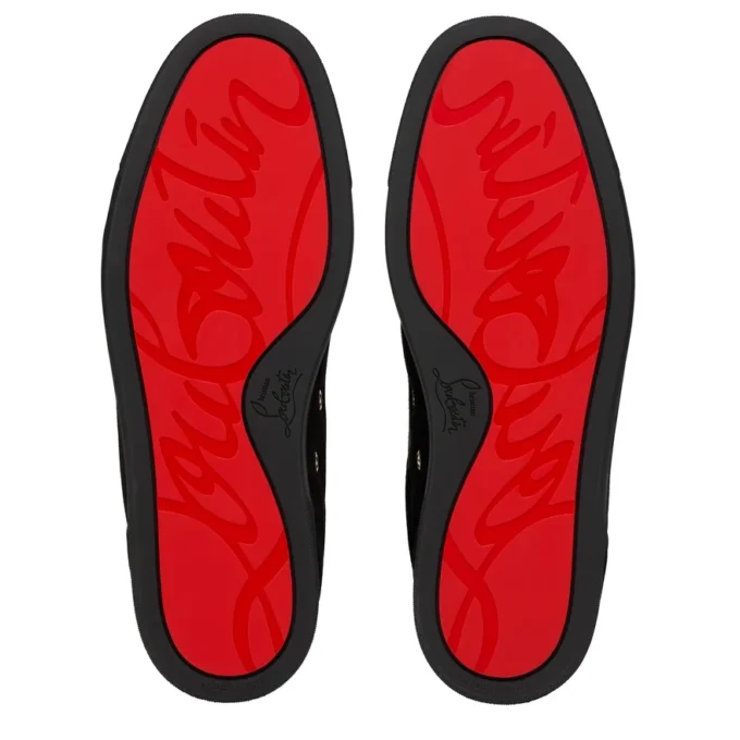 Louis Junior P Pik Pik Strass – Sneakers – Veau Velours – Black – Men