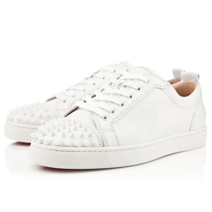 Louis Junior Spikes – Sneakers – Calf Leather and Spikes – White – Men Louis Junior Spikes – Sneakers – Calf Leather and Spikes – White – Men