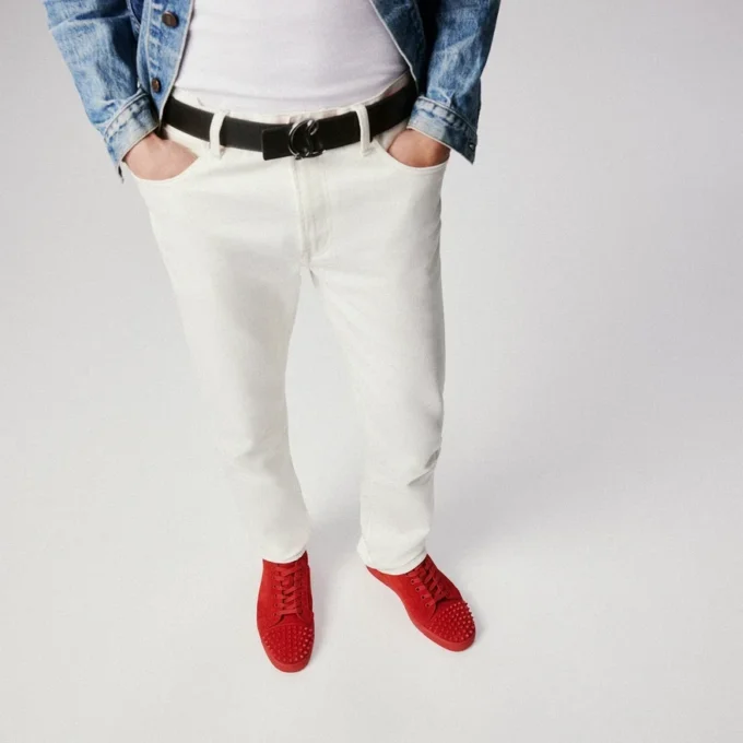 Louis Junior Spikes – Sneakers – Veau Velours and Spikes – Loubi – Men Louis Junior Spikes – Sneakers – Veau Velours and Spikes – Loubi – Men