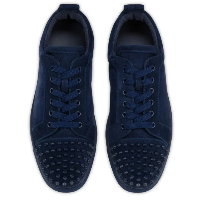 Louis Junior Spikes – Sneakers – Veau Velours and Spikes – Zaffiro – Men Louis Junior Spikes – Sneakers – Veau Velours and Spikes – Zaffiro – Men