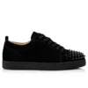 Louis Junior Spikes – Sneakers – Veau Velours – Black – Men Louis Junior Spikes – Sneakers – Veau Velours – Black – Men