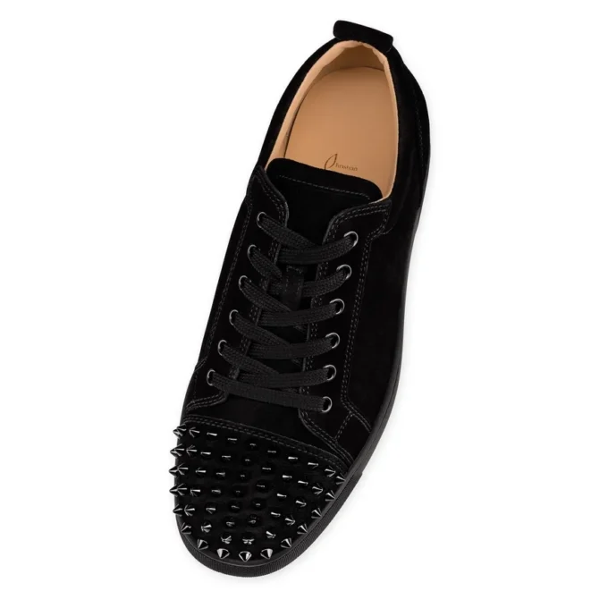 Louis Junior Spikes – Sneakers – Veau Velours – Black – Men Louis Junior Spikes – Sneakers – Veau Velours – Black – Men