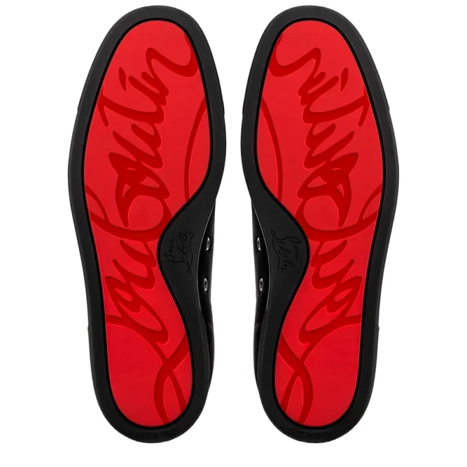 Louis Junior Spikes – Sneakers – Veau Velours – Black – Men Louis Junior Spikes – Sneakers – Veau Velours – Black – Men