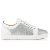 Louis Junior Strass – Low-Top Sneakers – Suede and Strass – Silver – Men