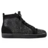 Louis Strass – Sneakers – Veau Velours and Strass – Black – Men Louis Strass – Sneakers – Veau Velours and Strass – Black – Men