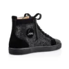 Louis Strass – Sneakers – Veau Velours and Strass – Black – Men Louis Strass – Sneakers – Veau Velours and Strass – Black – Men