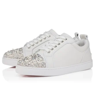 louise junior perla sneakers crepe satin calf leather and pearls white women 1 330x330 - Louise Junior Perla - Sneakers - Crepe Satin, Calf Leather and Pearls - White - Women