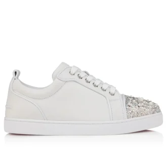 louise junior perla sneakers crepe satin calf leather and pearls white women 2 330x330 - Louise Junior Perla - Sneakers - Crepe Satin, Calf Leather and Pearls - White - Women