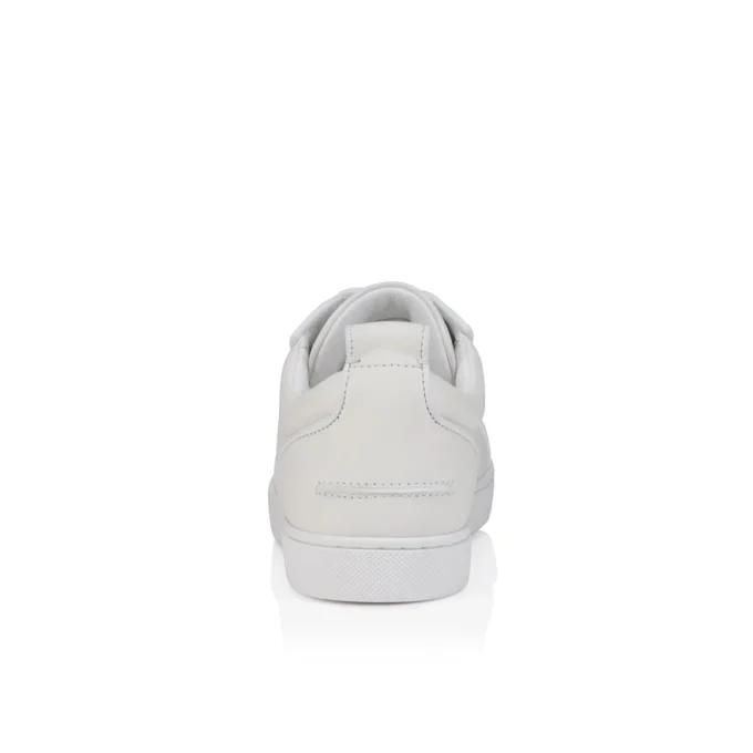 Louise Junior Perla – Sneakers – Crepe Satin, Calf Leather and Pearls – White – Women