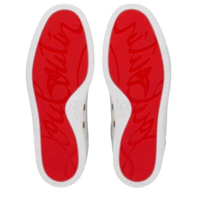 Louise Junior Perla – Sneakers – Crepe Satin, Calf Leather and Pearls – White – Women