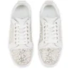 Louiseperla – Sneakers – Crepe Satin, Calf Leather, Strass Et Perles – White – Women