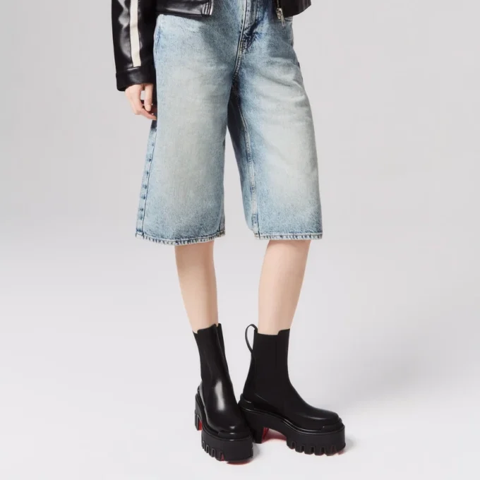 Marcharcroche Dune Maxx – 80 Mm Low Boots – Waxed Calf Leather – Black – Women Marcharcroche Dune Maxx – 80 Mm Low Boots – Waxed Calf Leather – Black – Women