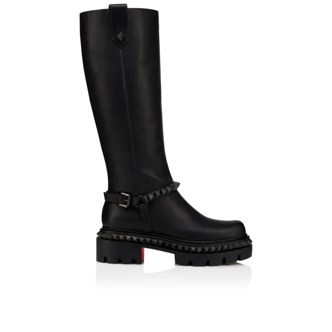 Marinetta Pyraclou – Boots – Waxed Calf Leather – Black – Women