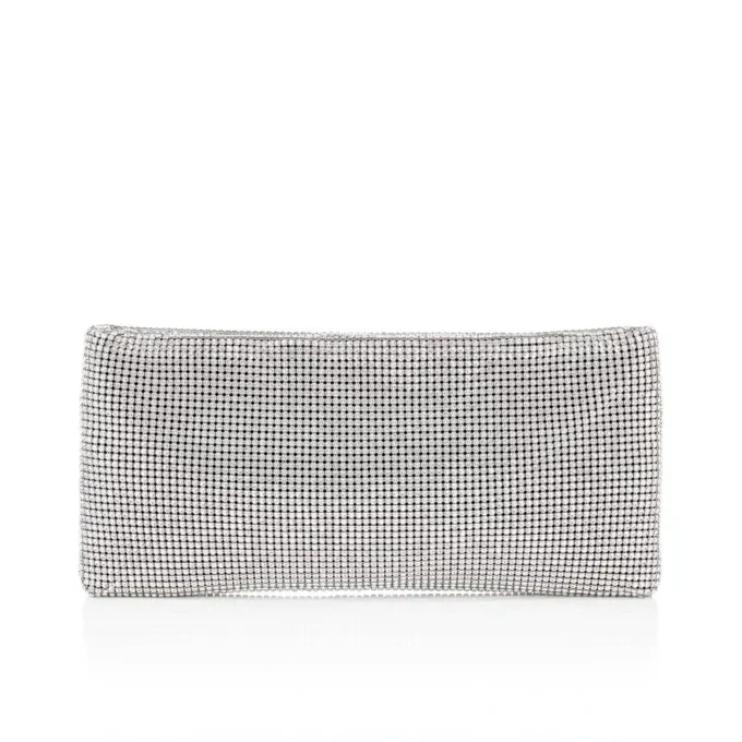 Maykimay – Clutch – Mesh and Strass – Silver