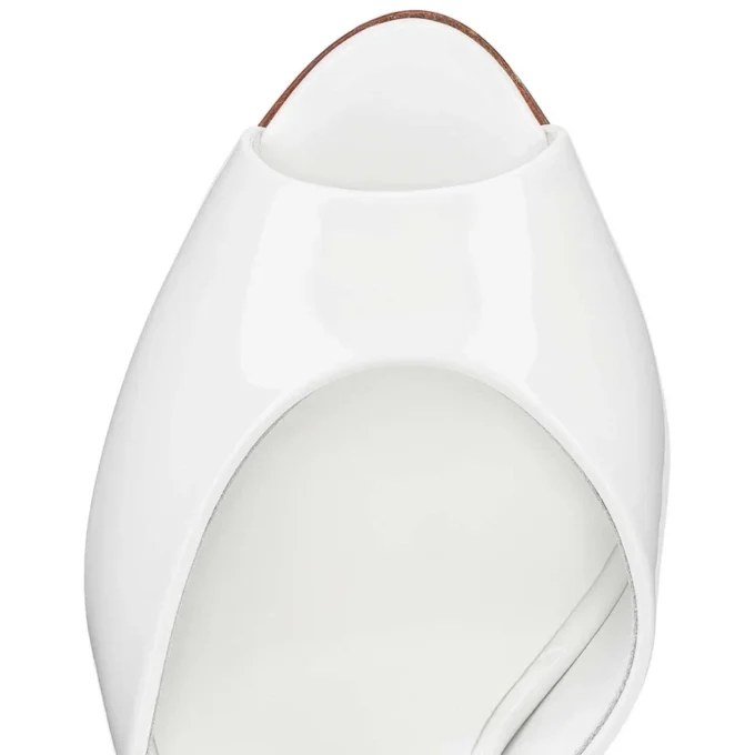 Me Dolly – 100 Mm Mules – Patent Calf Leather – Bianco – Women Me Dolly – 100 Mm Mules – Patent Calf Leather – Bianco – Women