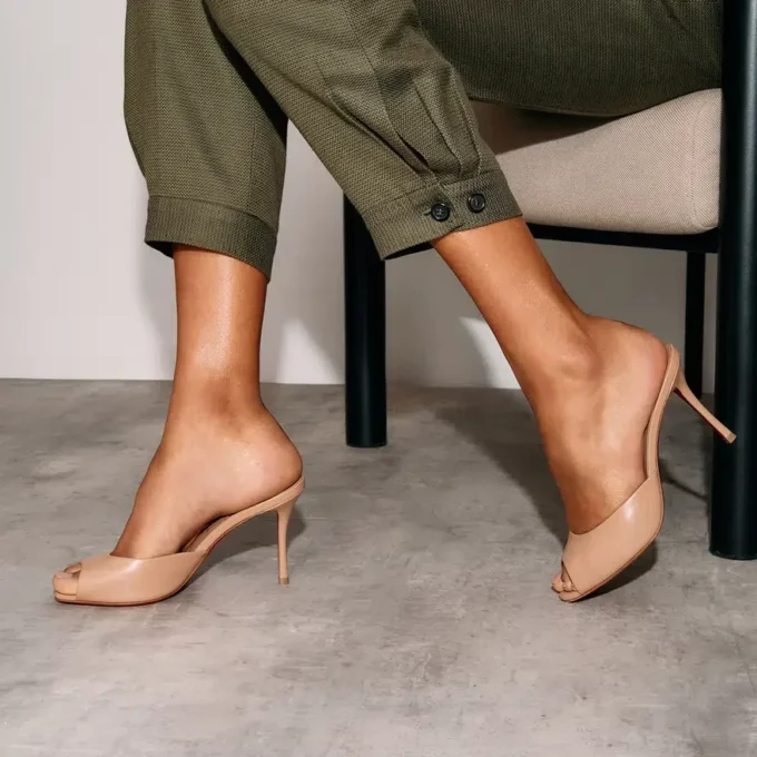 Me Dolly – 85 Mm Mules – Nappa Leather – Blush – Women