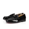 Mini Penny – Loafers – Patent Calf Leather and Suede – Black – Kids