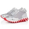 Mini Shark – Running Sneakers – Calf Leather – Silver – Kids Mini Shark – Running Sneakers – Calf Leather – Silver – Kids
