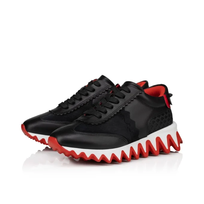 Mini Shark – Sneakers – Calf Leather, Suede and Patent Calf Leather – Black – Kids Mini Shark – Sneakers – Calf Leather, Suede and Patent Calf Leather – Black – Kids