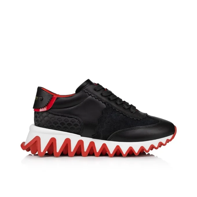 Mini Shark – Sneakers – Calf Leather, Suede and Patent Calf Leather – Black – Kids Mini Shark – Sneakers – Calf Leather, Suede and Patent Calf Leather – Black – Kids